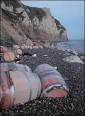 Wooden Barrels Washed Ashore